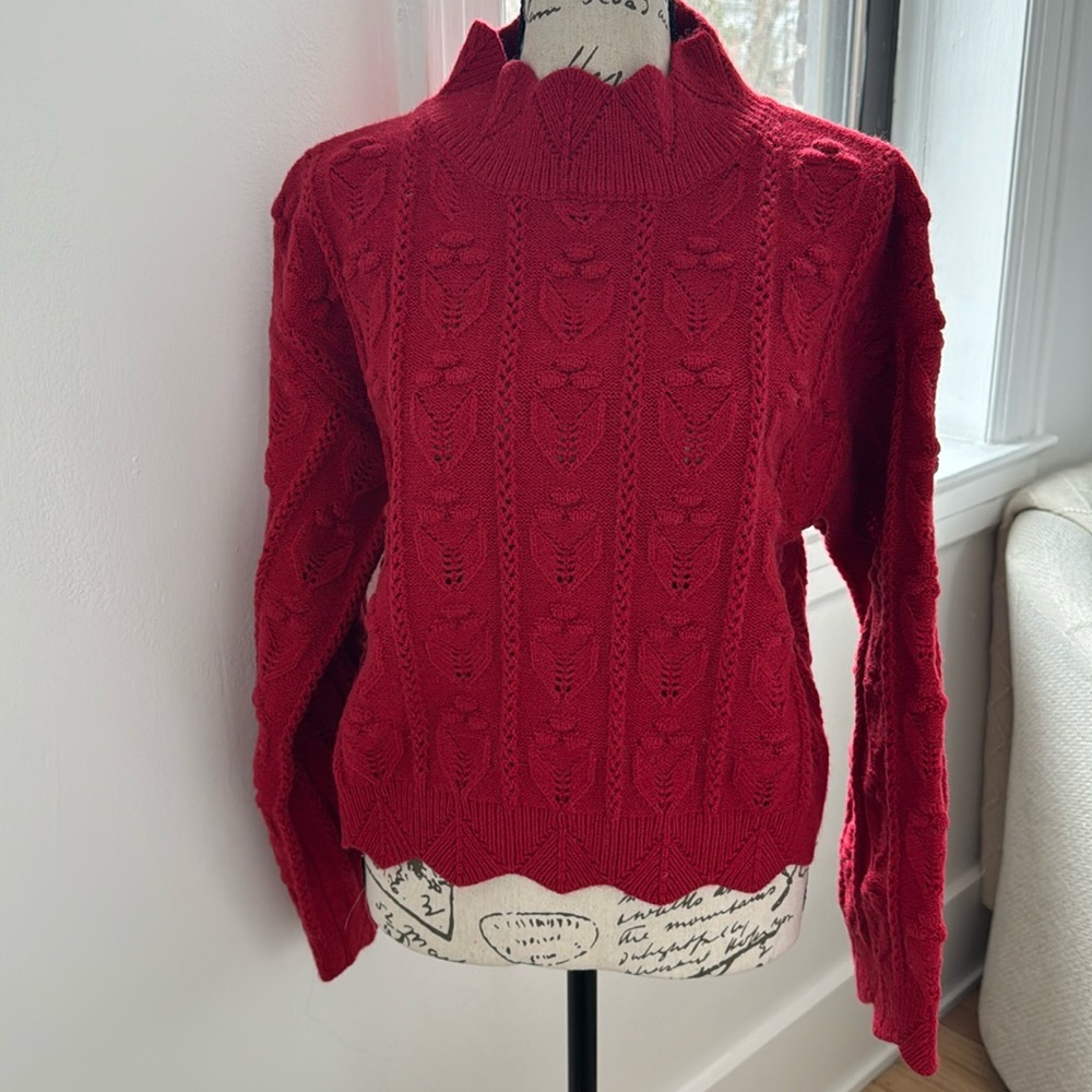 Like New, Cider Mock Neck Sweater